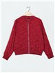 Embroidered bomber jacket vino