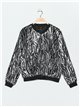 Zebra bomber jacket with sequins plata