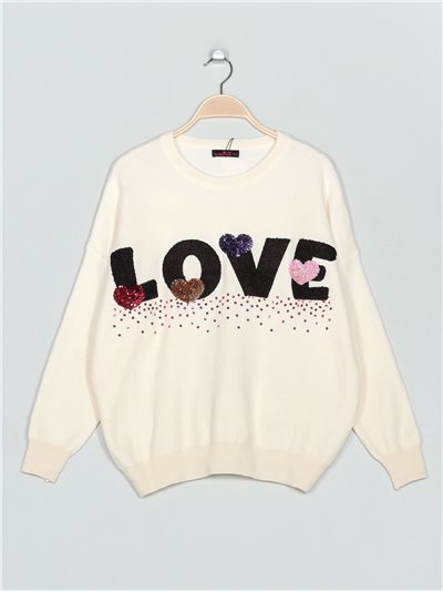 Oversized LOVE sweater