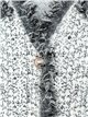 Plus size frayed Edge knitted cardigan blanco