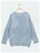 Plus size knitted cardigan