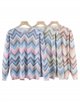 Zig-zag soft sweater