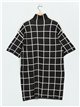 Checked knit dress