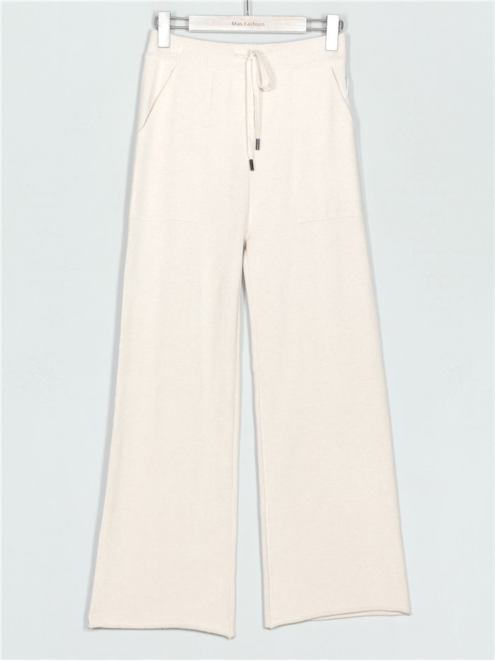 Straight knit trousers (M/L-L/XL)