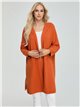 Maxi knitted cardigan with hood (S/M-L/XL)