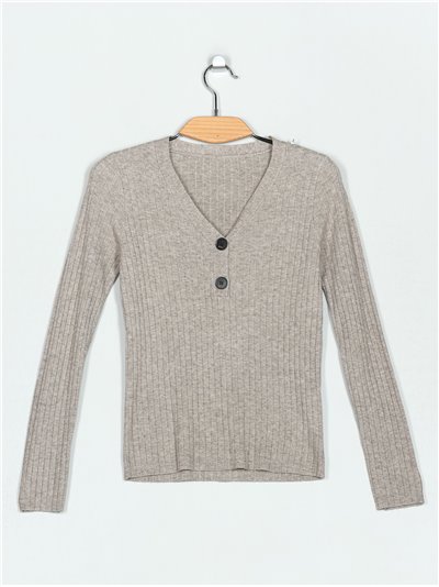 Ribbed sweater (M/L-L/XL)