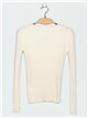 V-neck ribbed sweater (M/L-L/XL)