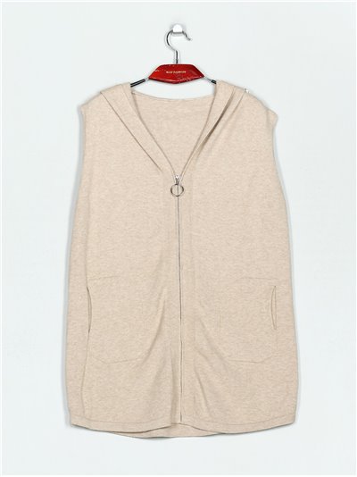 Knit waistcoat with pockets (M/L-L/XL)