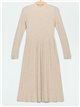 Pleated soft knit dress (M/L-L/XL)