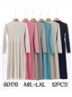 Pleated soft knit dress (M/L-L/XL)