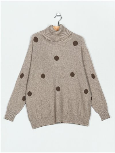 Oversized polka dot sweater (M/L-L/XL)