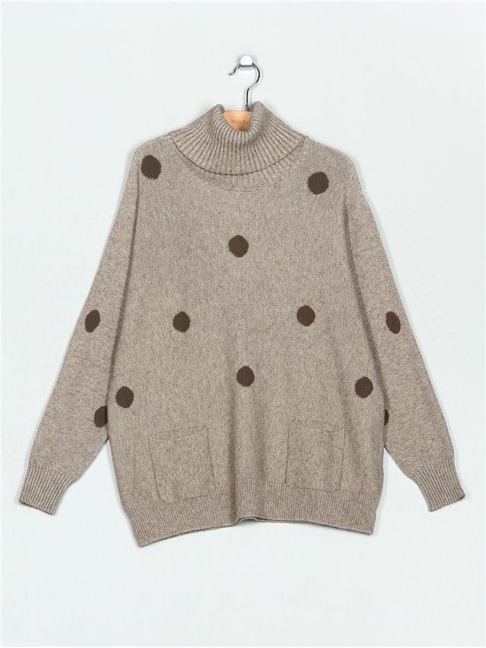 Oversized polka dot sweater (M/L-L/XL)