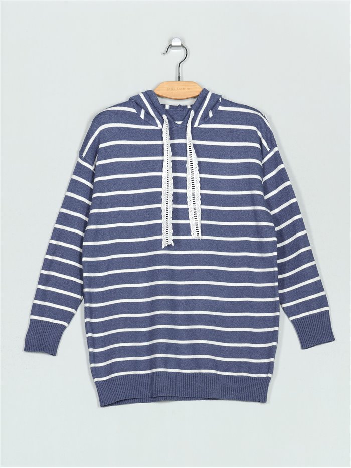 Striped knit sweatshirts (M/L-L/XL)