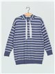 Striped knit sweatshirts (M/L-L/XL)