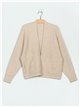 Ribbed knit cardigan (M/L-L/XL)