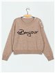 Slogan soft sweater (S/M-L/XL)