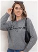 Slogan soft sweater (S/M-L/XL)