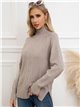 Textured cable-knit sweater (S/M-L/XL)