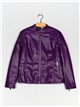 Chaqueta efecto piel pelo deep-purple (40-48)