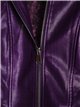 Chaqueta efecto piel pelo deep-purple (40-48)