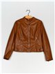 Chaqueta efecto piel pelo camel (M-XXL)