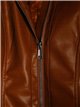 Faux leather jacket camel (M-XXL)