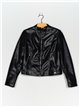 Faux leather jacket black (M-XXL)