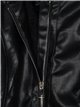 Faux leather jacket black (M-XXL)