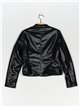 Chaqueta efecto piel pelo black (M-XXL)