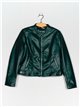 Faux leather jacket green (M-XXL)