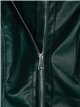 Faux leather jacket green (M-XXL)