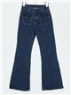 Jeans flare bolsillos azul (S-XXL)