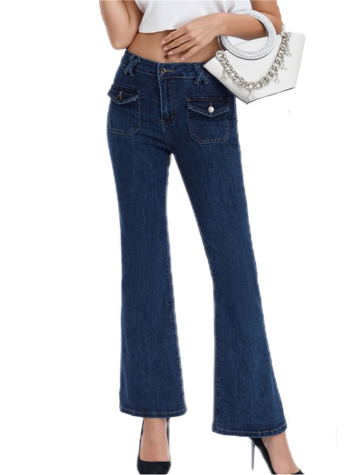 Flare jeans azul (S-XXL)