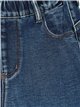 Elastic waist basic jeans azul (S-XXL)