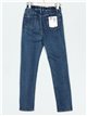 Elastic waist basic jeans azul (S-XXL)