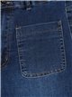 Straight jeans with pockets azul (36-46)