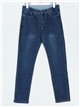 Jeans mom fit talla grande azul (40-52)