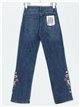 Embroidered floral jeans azul (S-XXL)