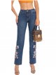 Embroidered floral jeans azul (S-XXL)