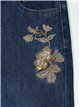 Embroidered straight jeans azul (S-XXL)