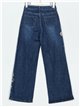 Embroidered straight jeans azul (S-XXL)