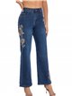 Embroidered straight jeans azul (S-XXL)