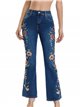 Embroidered flare jeans azul (S-XXL)