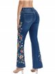 Embroidered flare jeans azul (S-XXL)