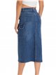 Midi denim skirt with pockets azul (S-XXL)