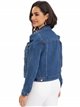 Embroidered denim jacket with daisies azul (S-XXL)