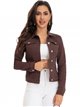 Basic denim jacket marron (40-50)