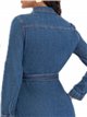 Belted denim dress azul (S-XXL)