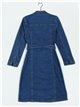 Belted denim dress azul (S-XXL)