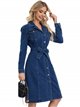 Belted denim dress azul (S-XXL)